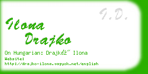 ilona drajko business card